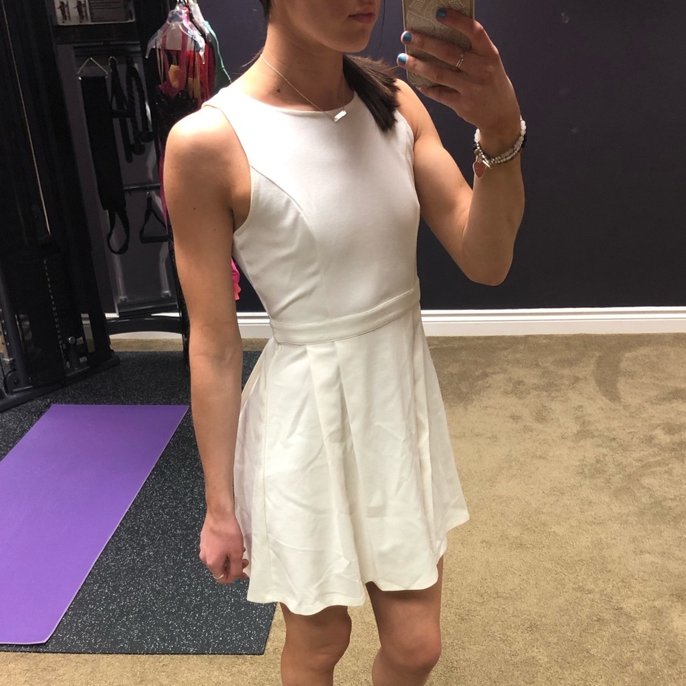 White Skater Dress